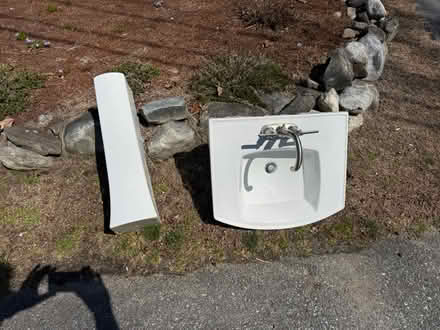 Photo of free Pedestal Sink with faucet (Chelmsford) #1