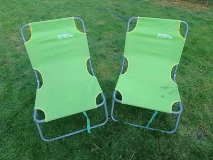 Photo of free 2 low folding chairs (Gleneagles area, Wboro NN8) #1
