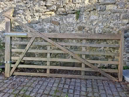 Photo of free Wood 9ft Gate for driveway (Chirk LL14) #1