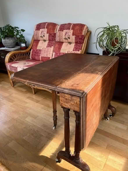 Photo of free Drop leaf table, antique (BT17) #2