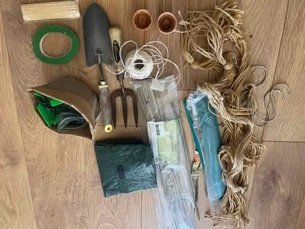 Photo of free Mix of gardening supplies and honeysuckle plant (St Margarets TW1) #1