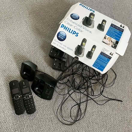 Photo of free Philips cordless phone x 2 with answer machine (Surrenden BN1) #3