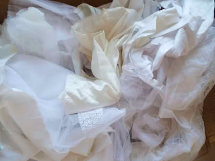 Photo of free Large bag small remnants fabric scraps from bridal wear (Bingham NG13) #2