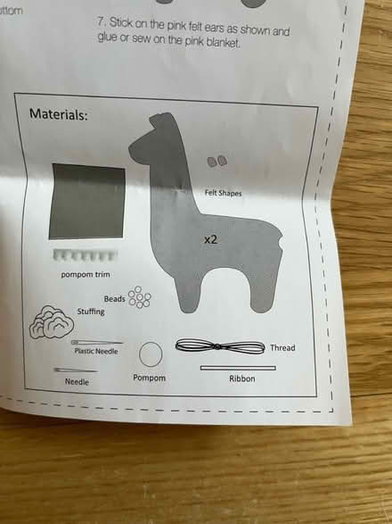 Photo of free Instructions to make a felt llama (Isle of Dogs, E14) #2
