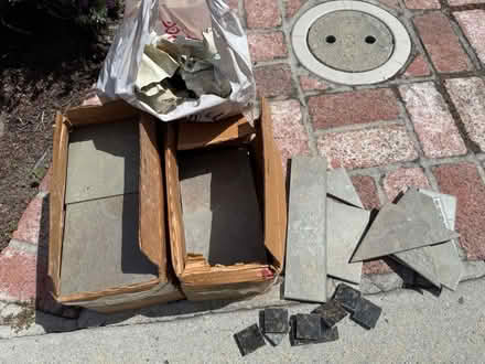 Photo of free Slate colored ceramic tiles & grout (Mountain View (Jackson park)) #1