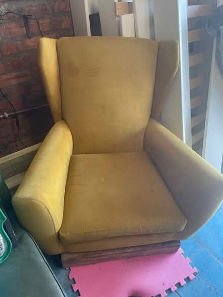 Photo of free Yellow Velvet Chair (Bayston Hill) #2
