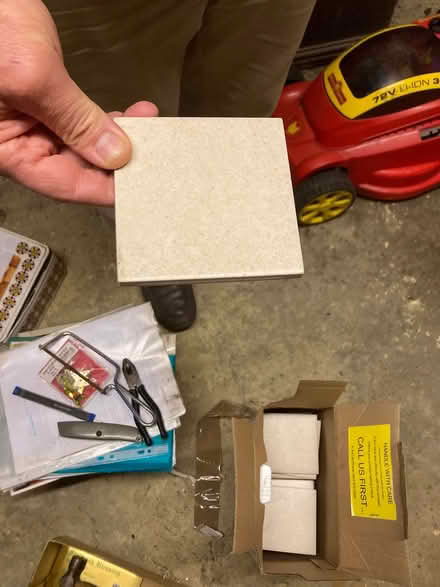 Photo of free 50 new wall/kitchen/ bathroom small tiles (Crowborough Warren TN6) #2