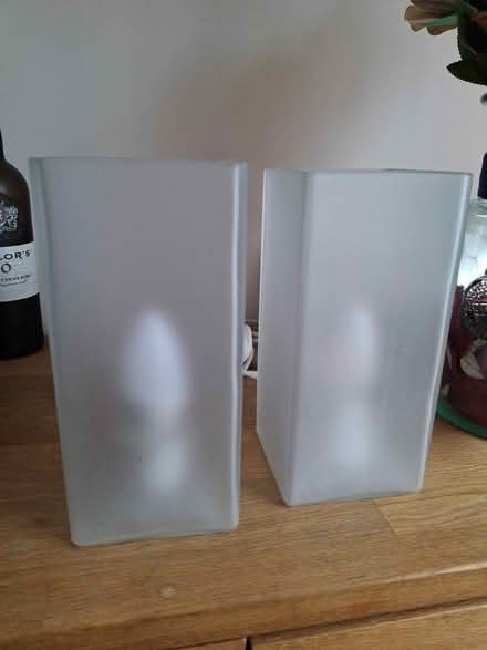 Photo of free Two square glass lamps (BD18) #1