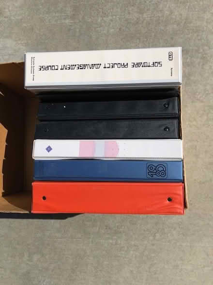 Photo of free Box of binders (West San Jose near Cupertino) #1