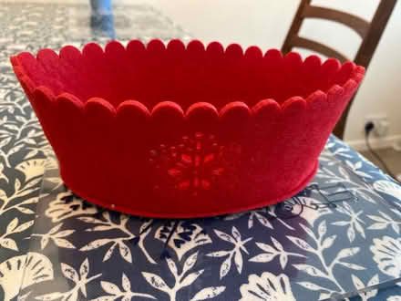 Photo of free Small felt basket (Waterlooville PO8) #1