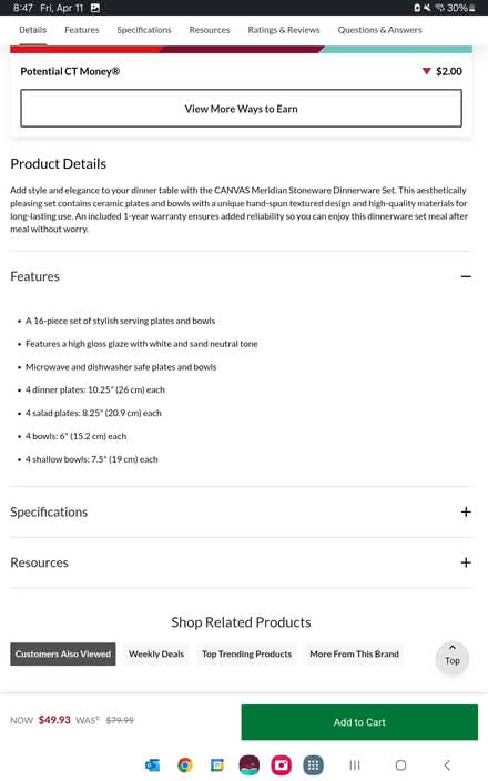 Photo of free Set of Dinnerware (K2A 0G7) #3