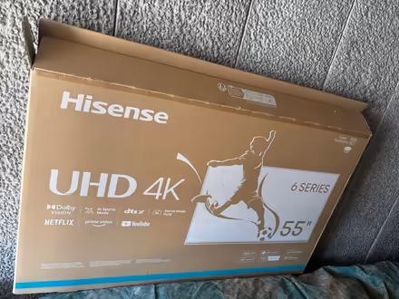 Photo of free Empty 55” TV box with polystyrene (Kingswood) #1