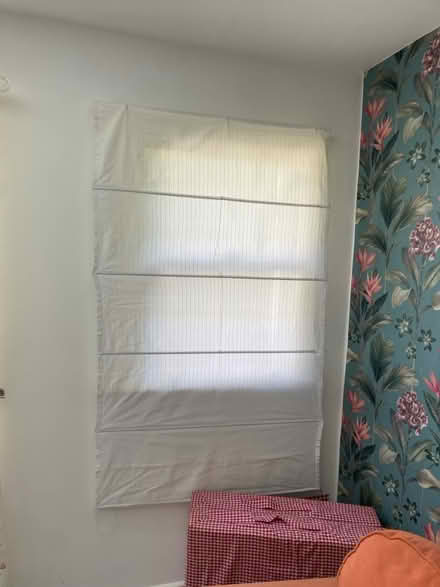 Photo of free White cotton Roman blind (Stockwell) #1