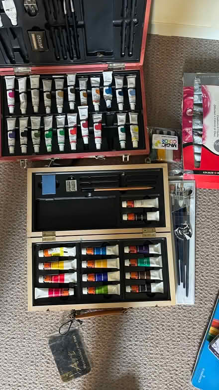 Photo of free Random collection of art supplies (Widcombe) #1