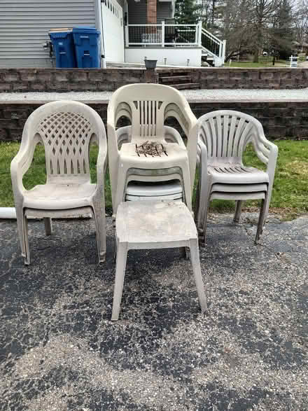 Photo of free Outdoor plastic chairs (Waterford) #1