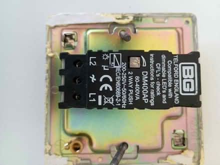 Photo of free BG chrome dimmer switch (Falmouth TR11) #2