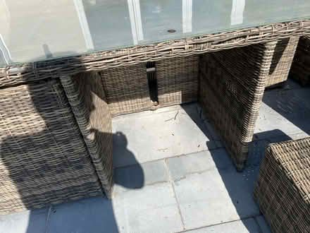 Photo of free Rattan garden dining set (Cutteslowe OX2) #3