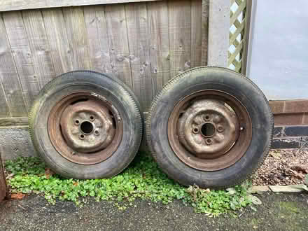 Photo of free 2 trailer wheels (Allestree DE22) #1