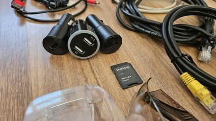 Photo of free Various cables, chargers & safety glasses (ME8, Gillingham) #2