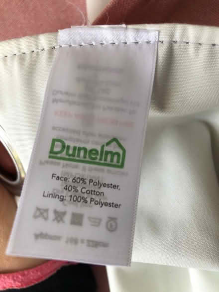 Photo of free Long pink eyelet curtains (Chatham, ME4) #3