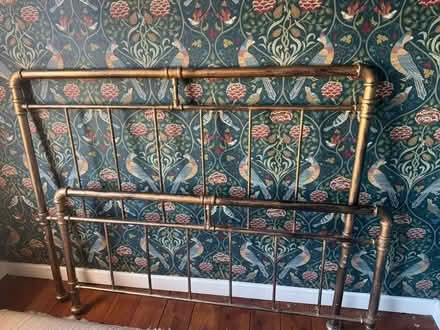 Photo of free Bronze Double bed frame (Wood Green N22) #1