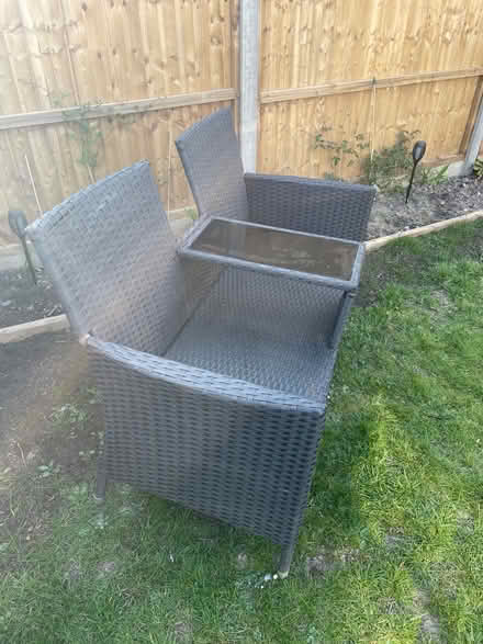 Photo of free Black Ratten Double Seater Chair (Redhill, Surrey RH1 2) #2