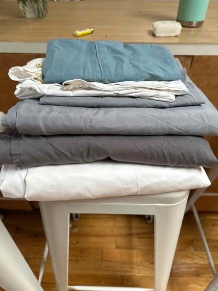 Photo of free Queen size top sheets, pillowcases (Williamsburg) #1
