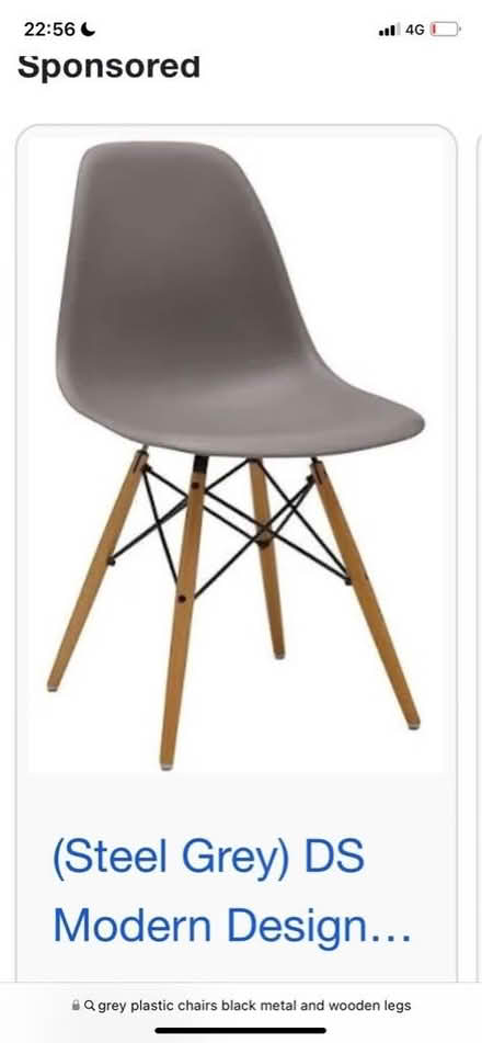 Photo of free 3x grey plastic chair (College Gardens CW3) #1