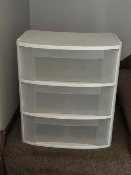 Photo of free Sterilite 3 drawer plastic storage (Downers Grove - South) #1