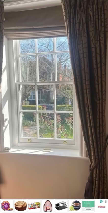 Photo of free 2 Brown/ Gold Roman blinds (BR1 Sundridge park) #1