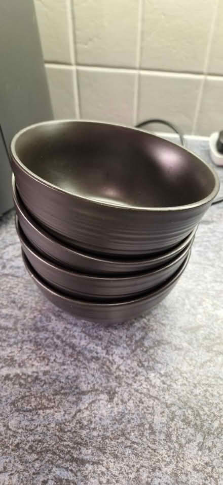 Photo of free 4 x black cereal bowls (Kingston Upon Thames) #1