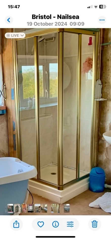 Photo of free Niagara Corner Entry Shower Screen fits 760x760 tray. B (Nailsea Court BS48) #1