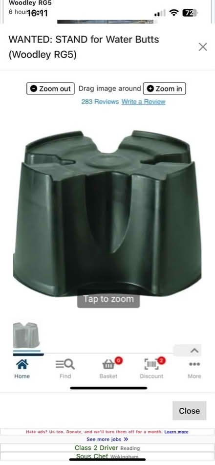 Photo of STAND for a water butt (Woodley RG5) #1