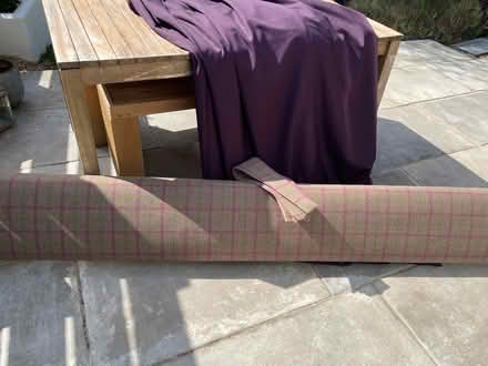 Photo of free Pair of curtains with tartan pelmet (Flenders G76) #3