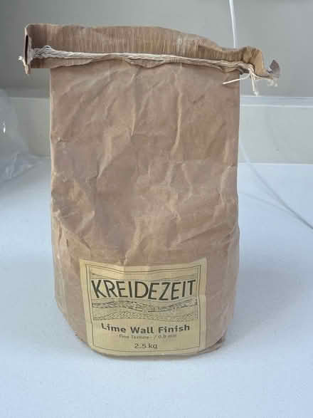 Photo of free Unopened Lime Wall Finish 2.5kg (Tufnell Park N19) #1