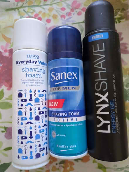 Photo of free 3 full canisters of shaving foam (Presteigne LD8) #1