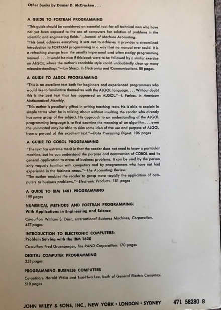 Photo of free Vintage book Fortran IV programming (Bramhall SK7) #2