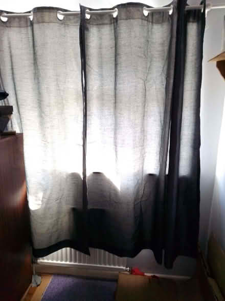 Photo of free Grey Eyelet Curtains (Sands HP12) #1