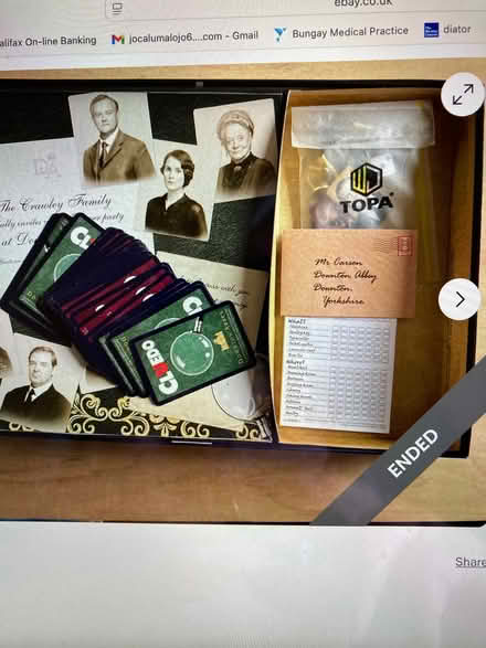 Photo of free 'Hasbro' Cluedo Board Game: DOWNTON ABBEY Edition (2019). (St James, South Elmham IP19) #2