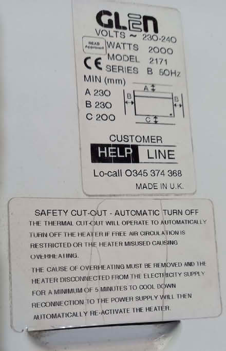 Photo of free Convector Heater (CT2) #2