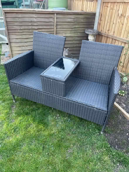 Photo of free Black Ratten Double Seater Chair (Redhill, Surrey RH1 2) #1