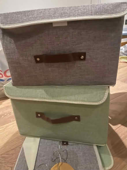 Photo of free Storage, hangers, bin, and office stool (St Margarets TW1) #4