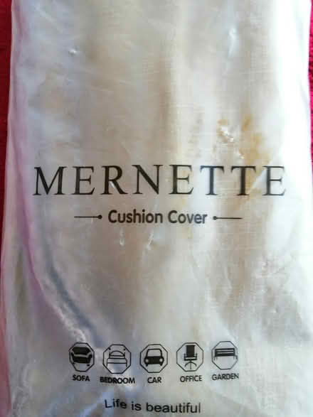 Photo of free Two yellow cushions covers new (Worcester) #1