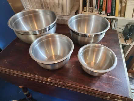 Photo of free Set of metal mixing bowls (Central District/Madrona) #1