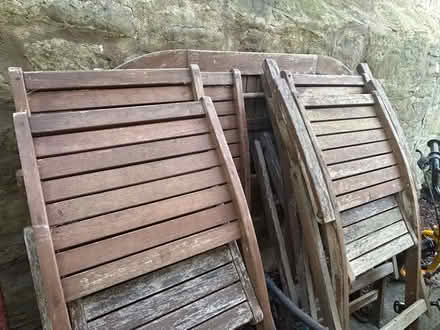 Photo of free Wooden table and chairs - patio (Fairfield LA1) #1