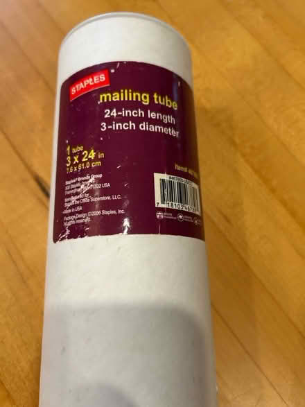 Photo of free Mailing Tube (Huron Ave. Cambridge) #1
