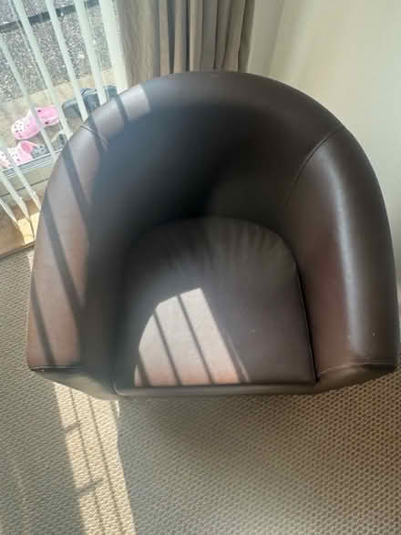 Photo of free Brown Bucket Chair (ME5) #2