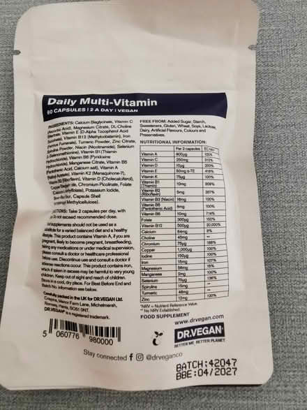 Photo of free Pack of Daily Multi vitamins (Eastbourne) #2