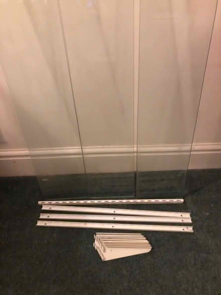 Photo of free Set of three glass shelves (Combe Down) #3