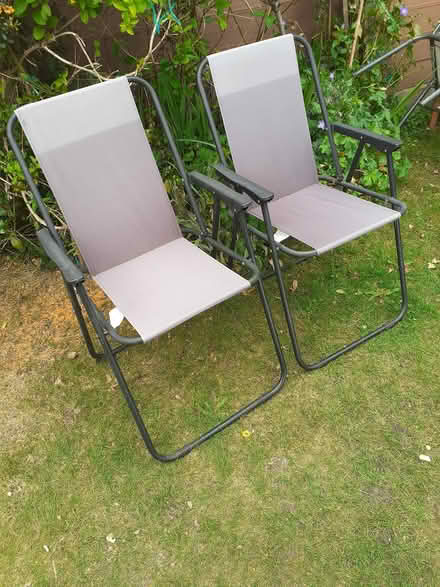 Photo of free Couple folding spring garden chairs (Southport PR8) #1